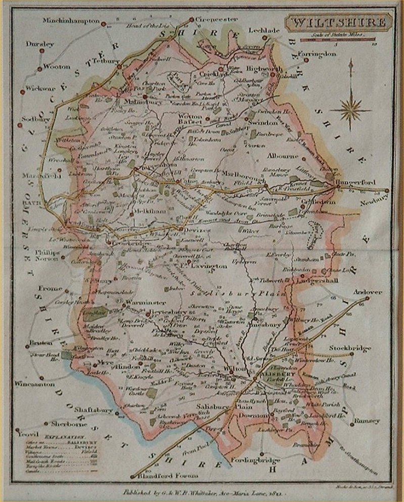 Map of Wiltshire - Neele